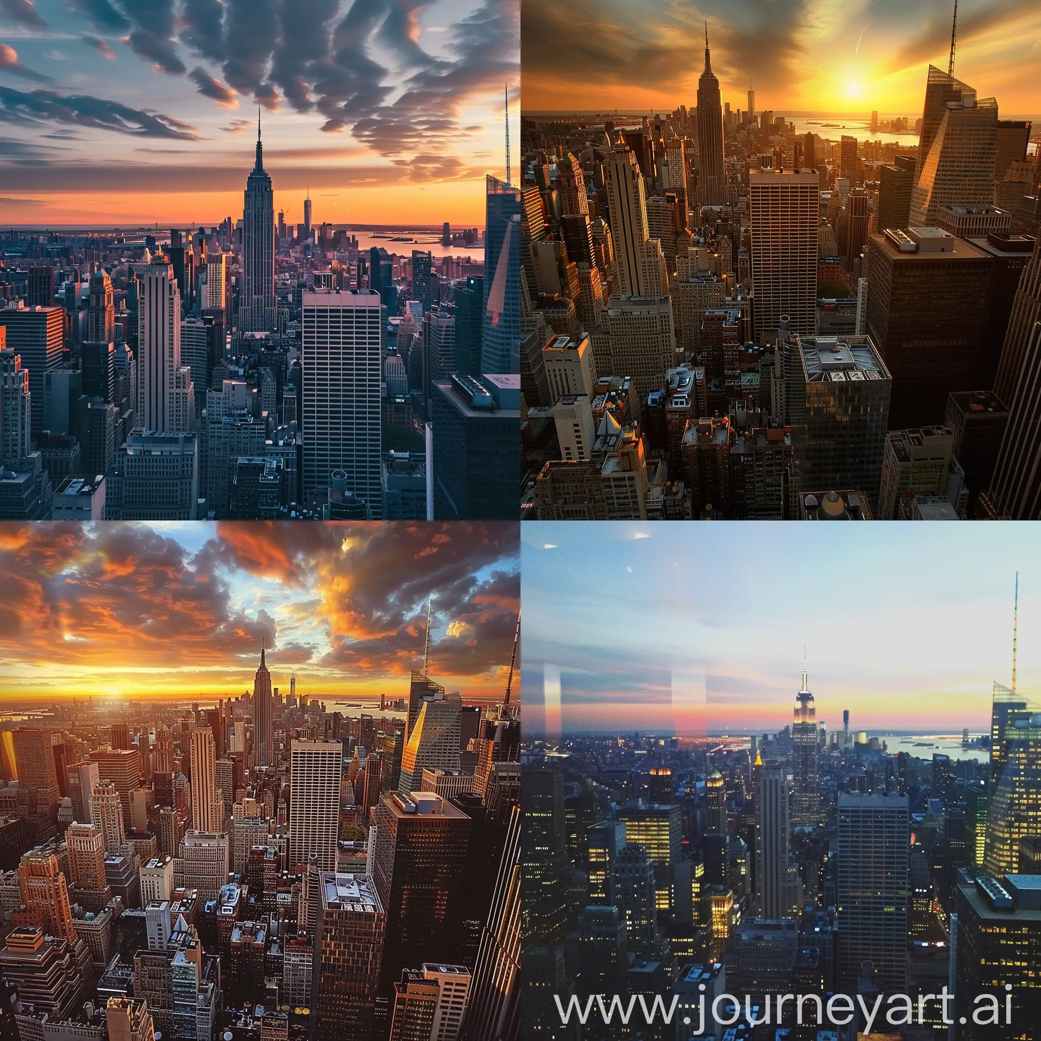 new york city sunset 