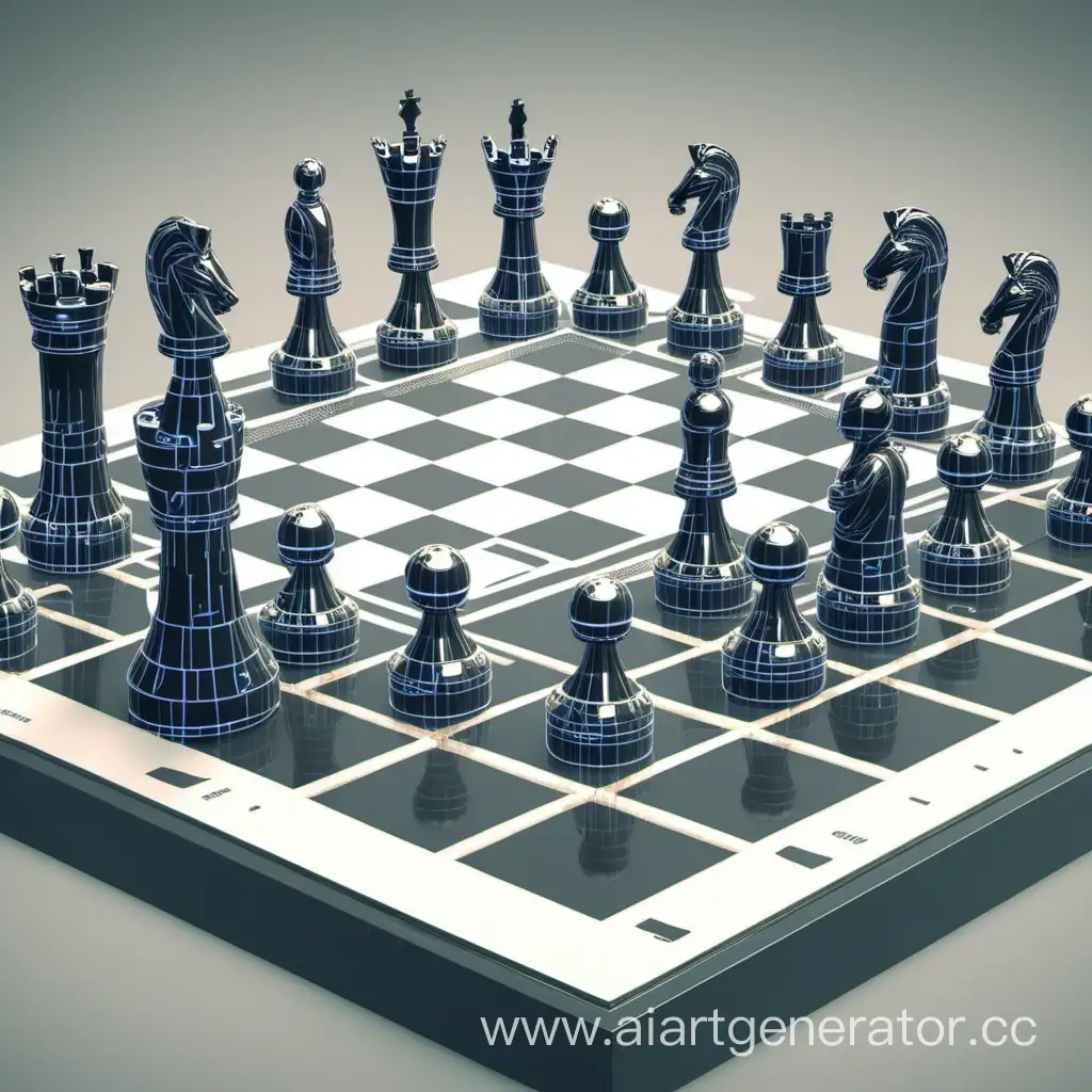 Futuristic-Cyber-Chess-Battle-with-Holographic-Pieces