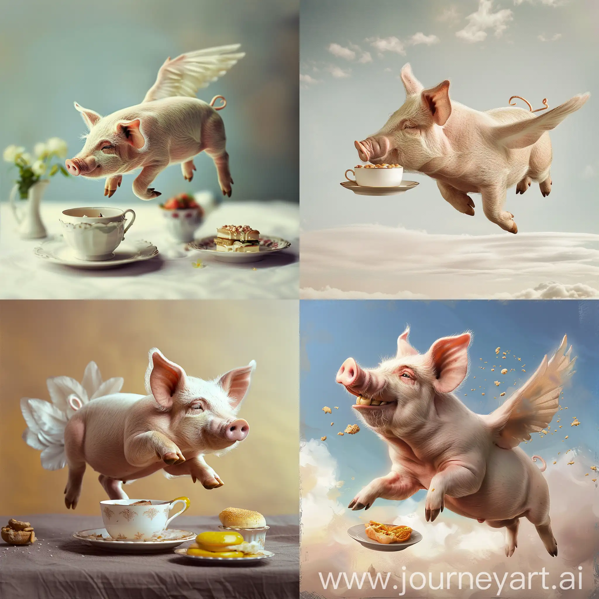 Whimsical-Flying-Pig-Enjoying-a-Morning-Feast