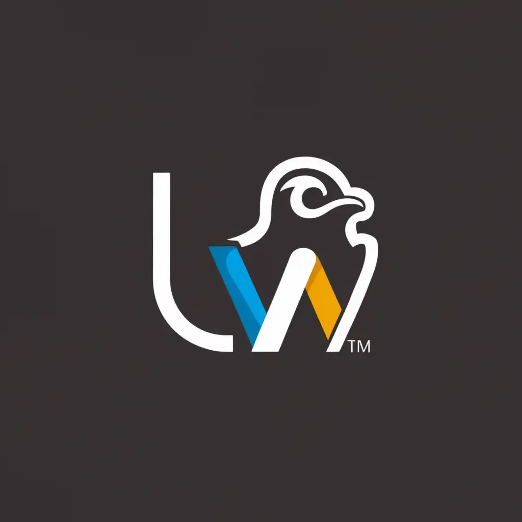 a logo design,with the text "LW", main symbol:Linux Windows,complex,be used in Technology industry,clear background