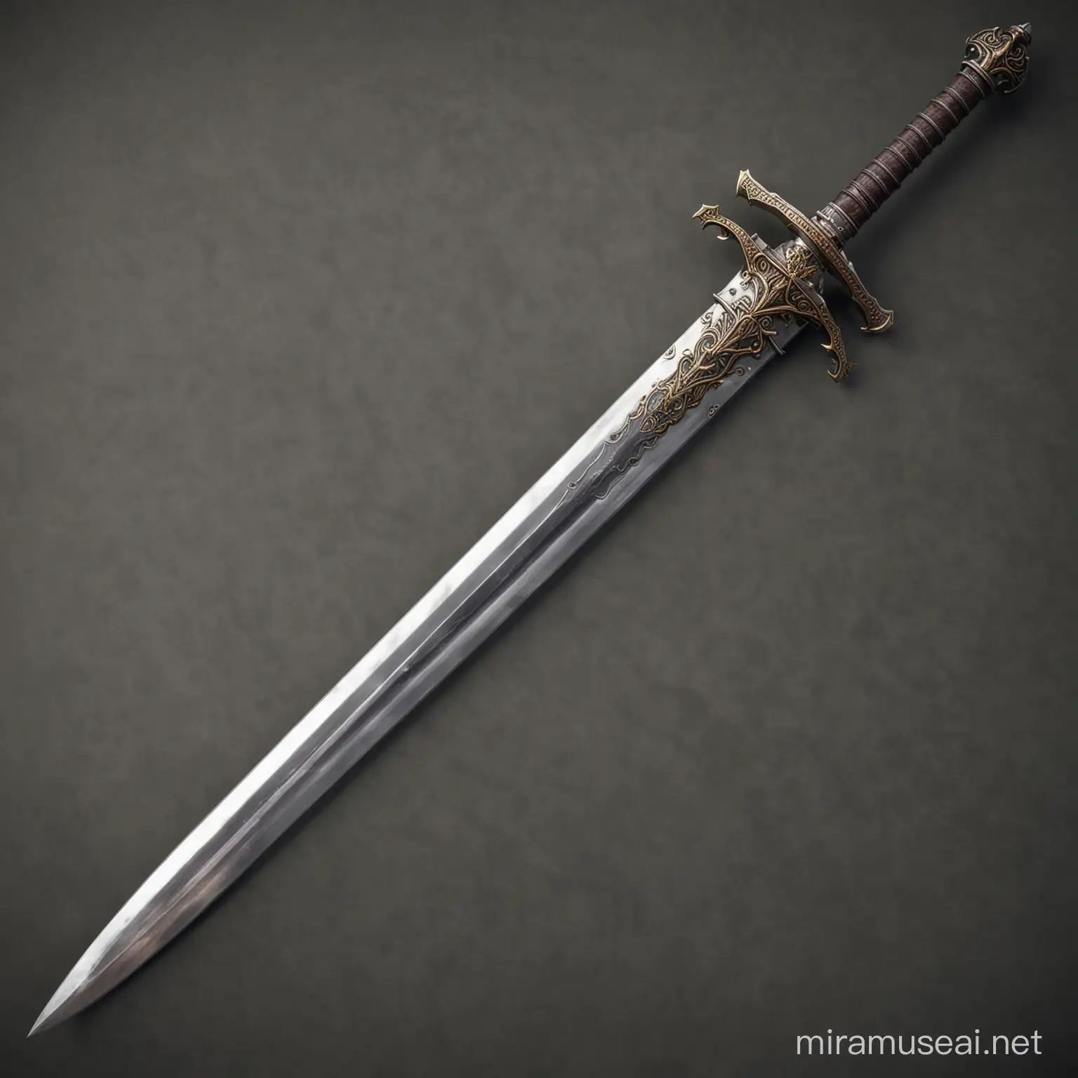 Authentic Medieval Sword Detailed Replica Weapon for Historical Reenactments
