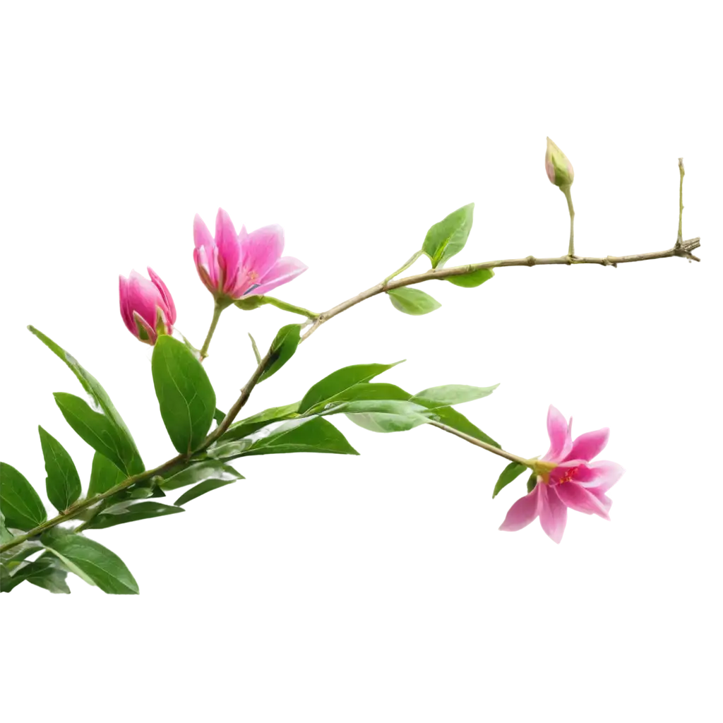 Stunning-Pink-Flower-Branch-PNG-Image-for-Enhanced-Visual-Appeal