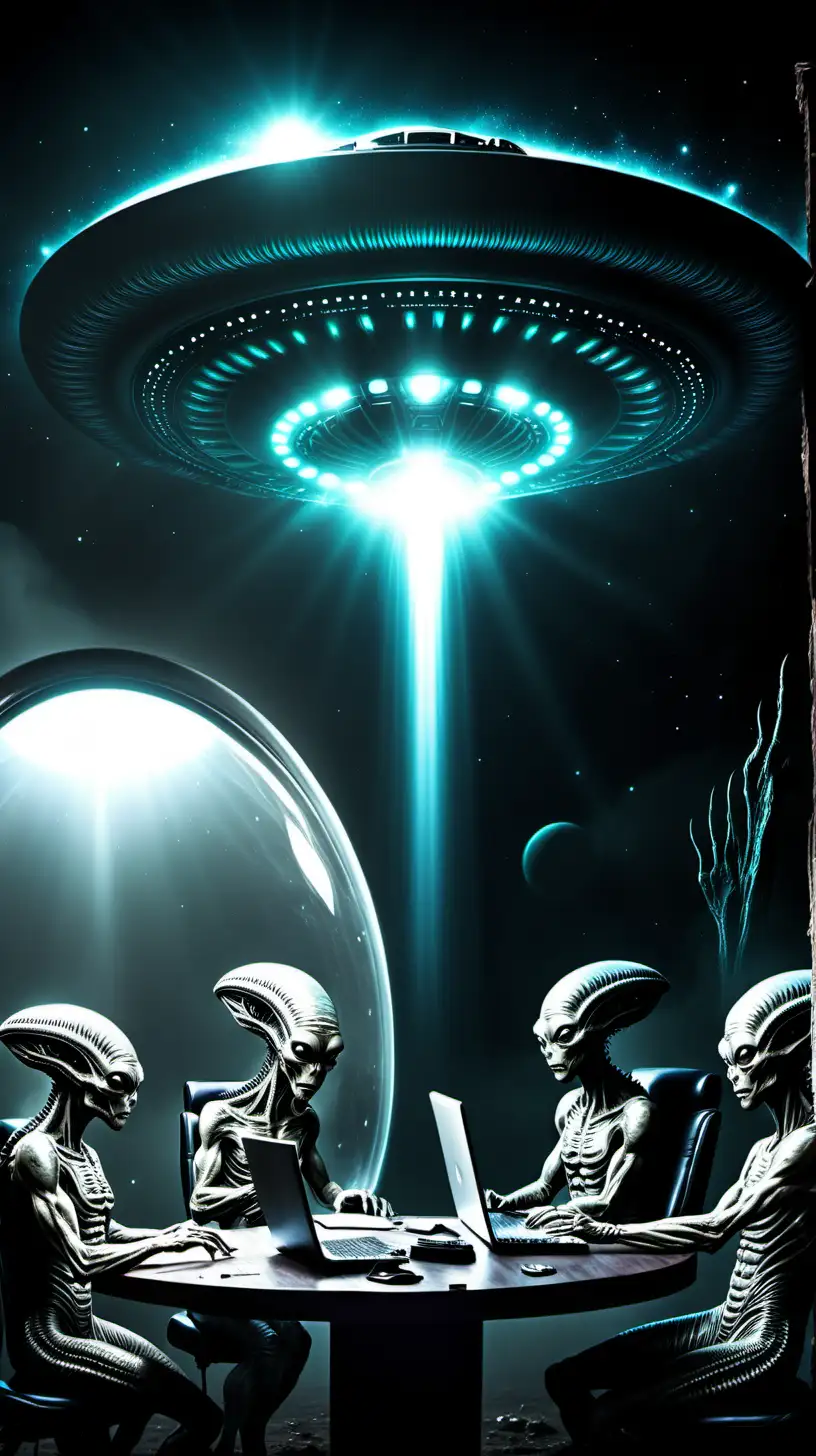 Extraterrestrial Crew Operating UFO