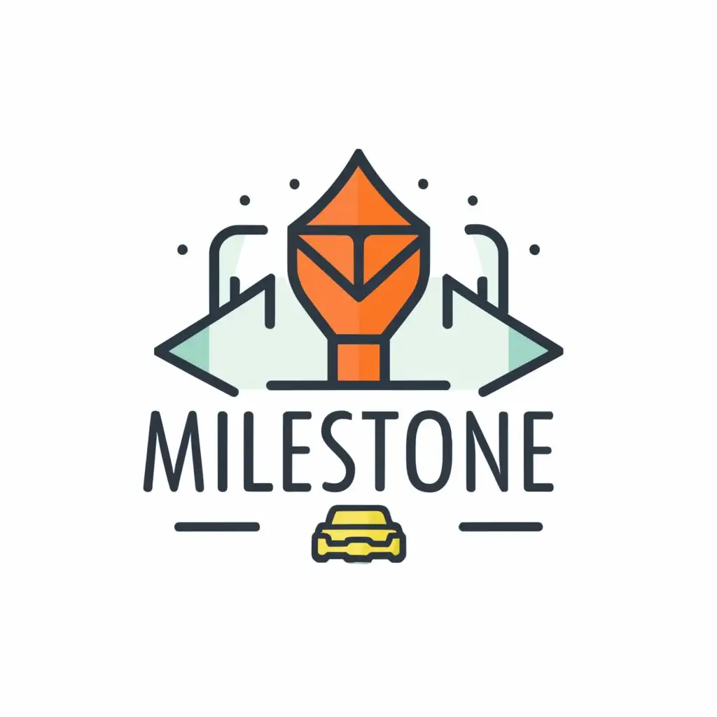 logo, Milestone, with the text "Milestone", typography, be used in Travel industry. "strive to drive" under the logo