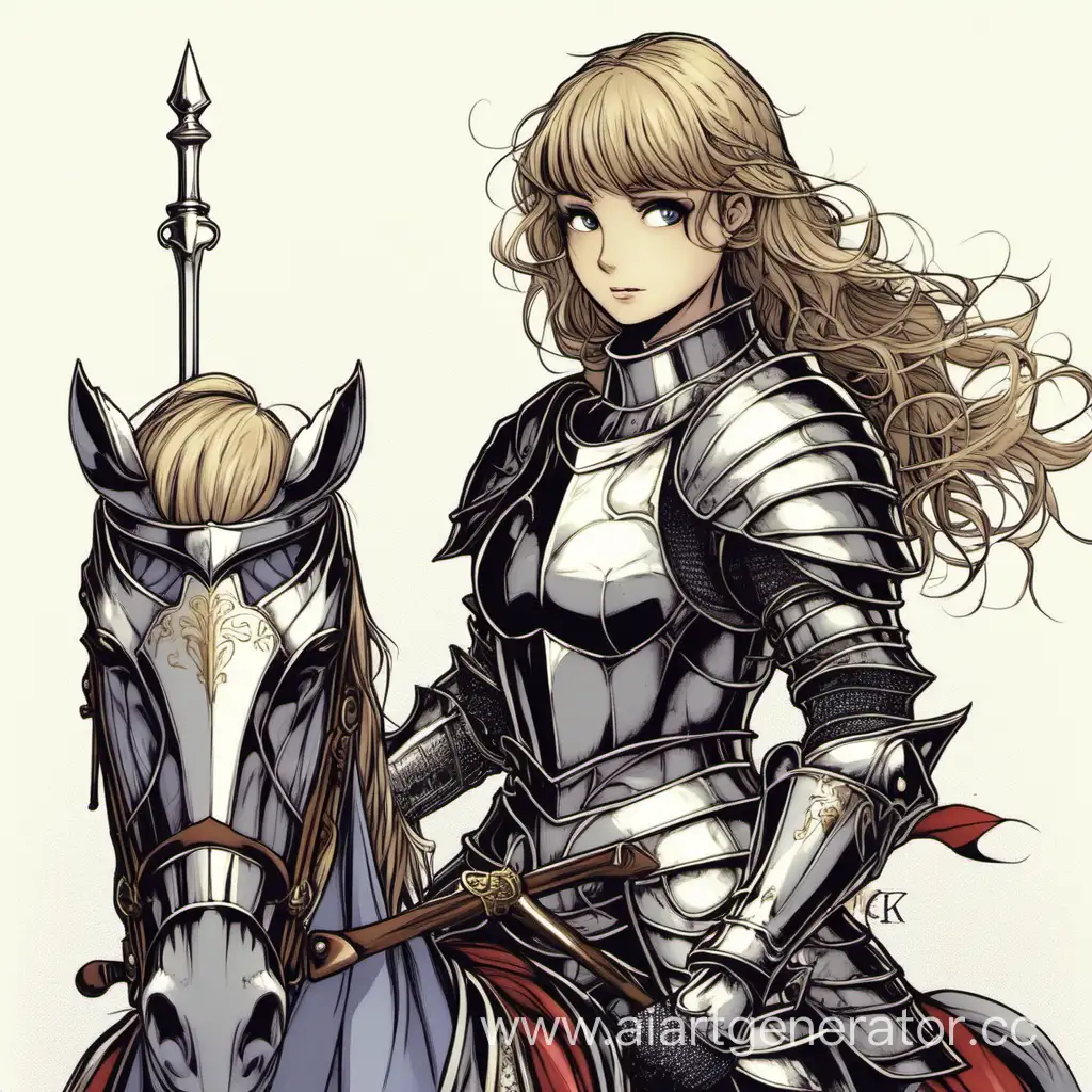 Brave-Knight-Girl-Riding-Majestic-Dragon