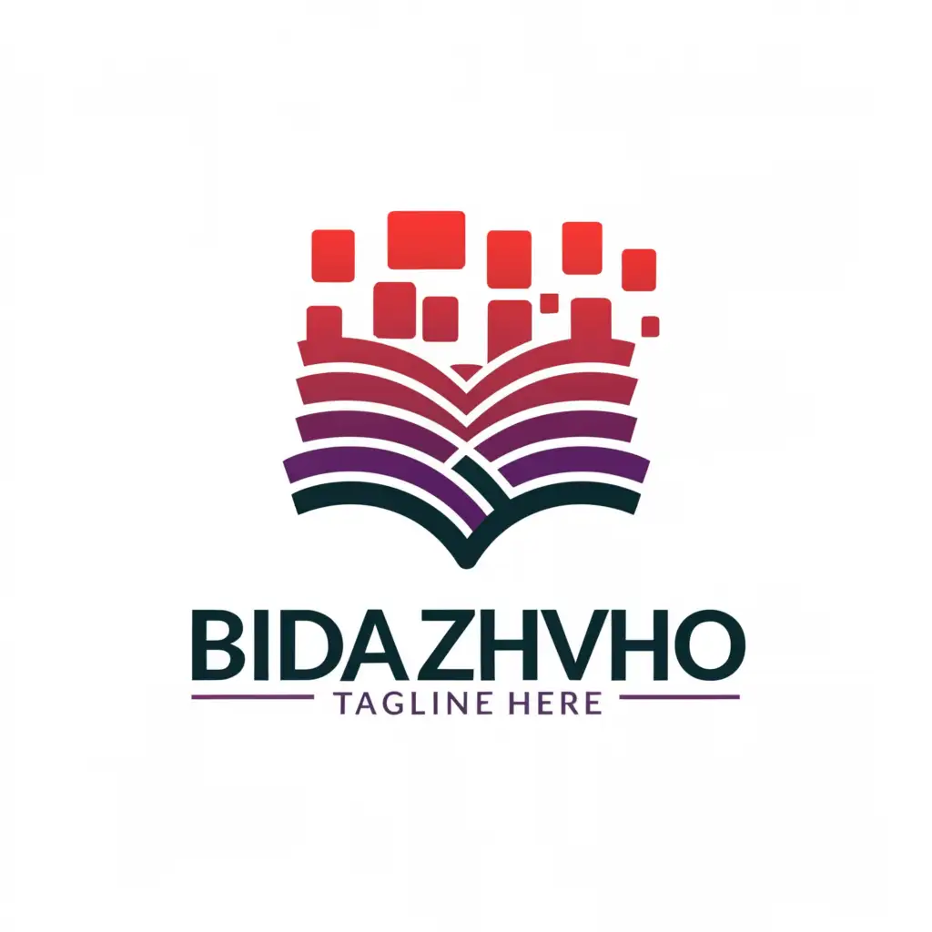 a logo design,with the text "Bi Da Zhu Kao", main symbol:book,Moderate,be used in Education industry,clear background