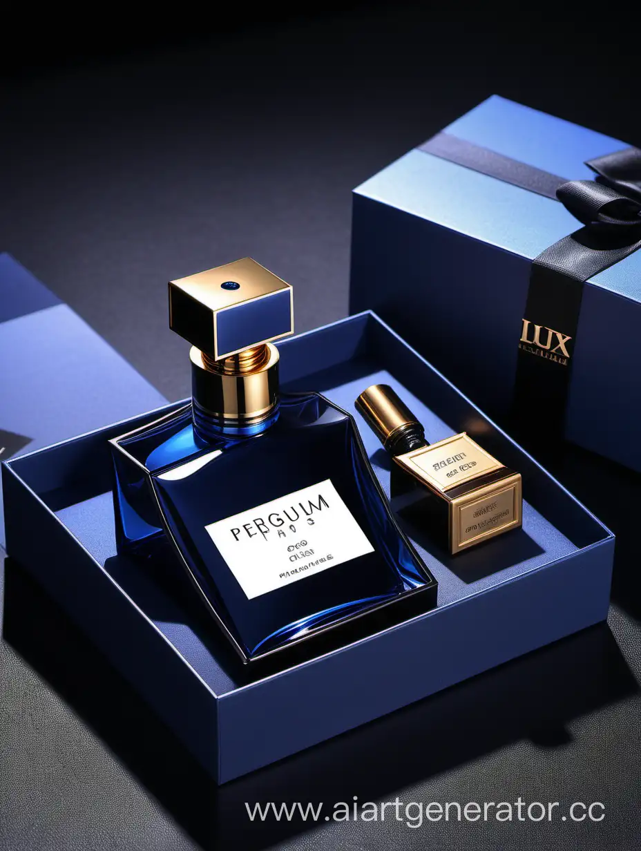 Mens-Perfume-Collection-Arranged-by-Size-in-Blue-Black-and-Golden-Boxes