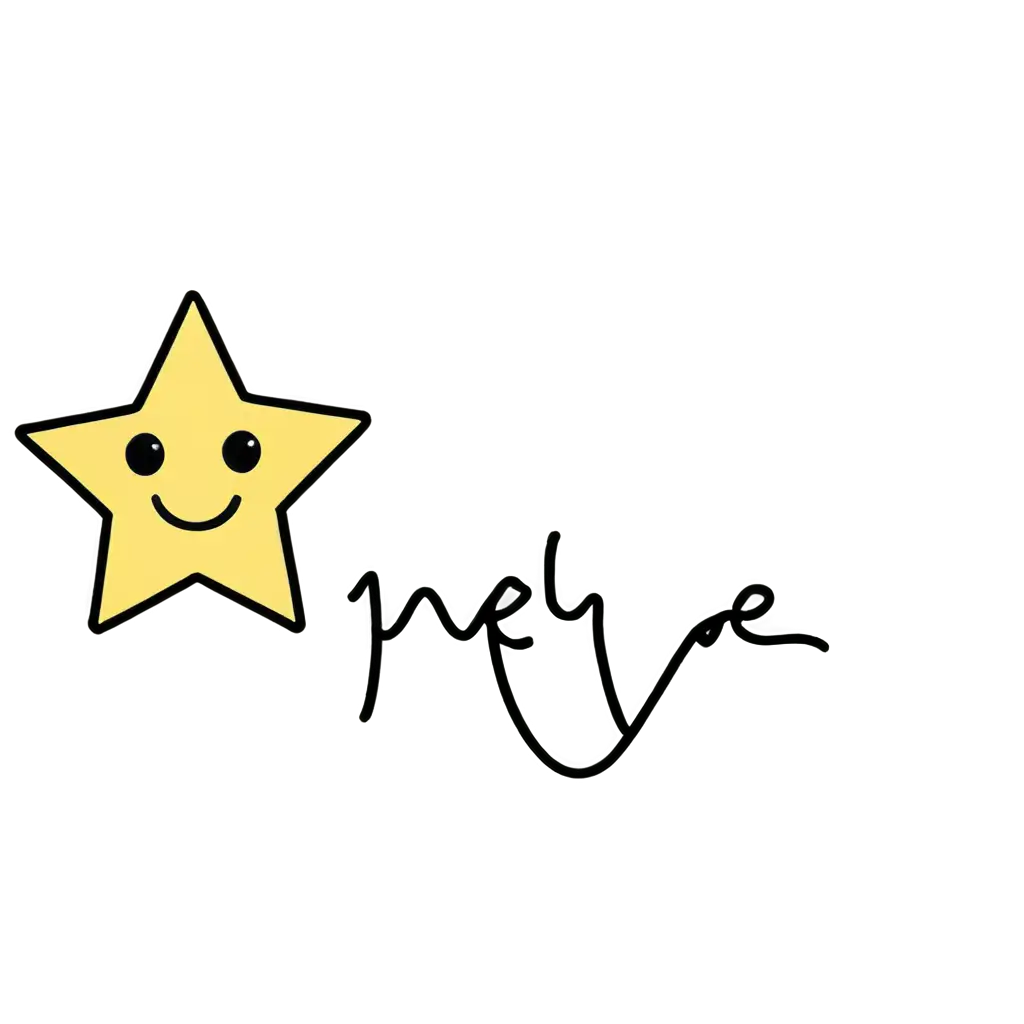 Captivating Cute Yellow Star PNG with Black Outline HighQuality Image ...