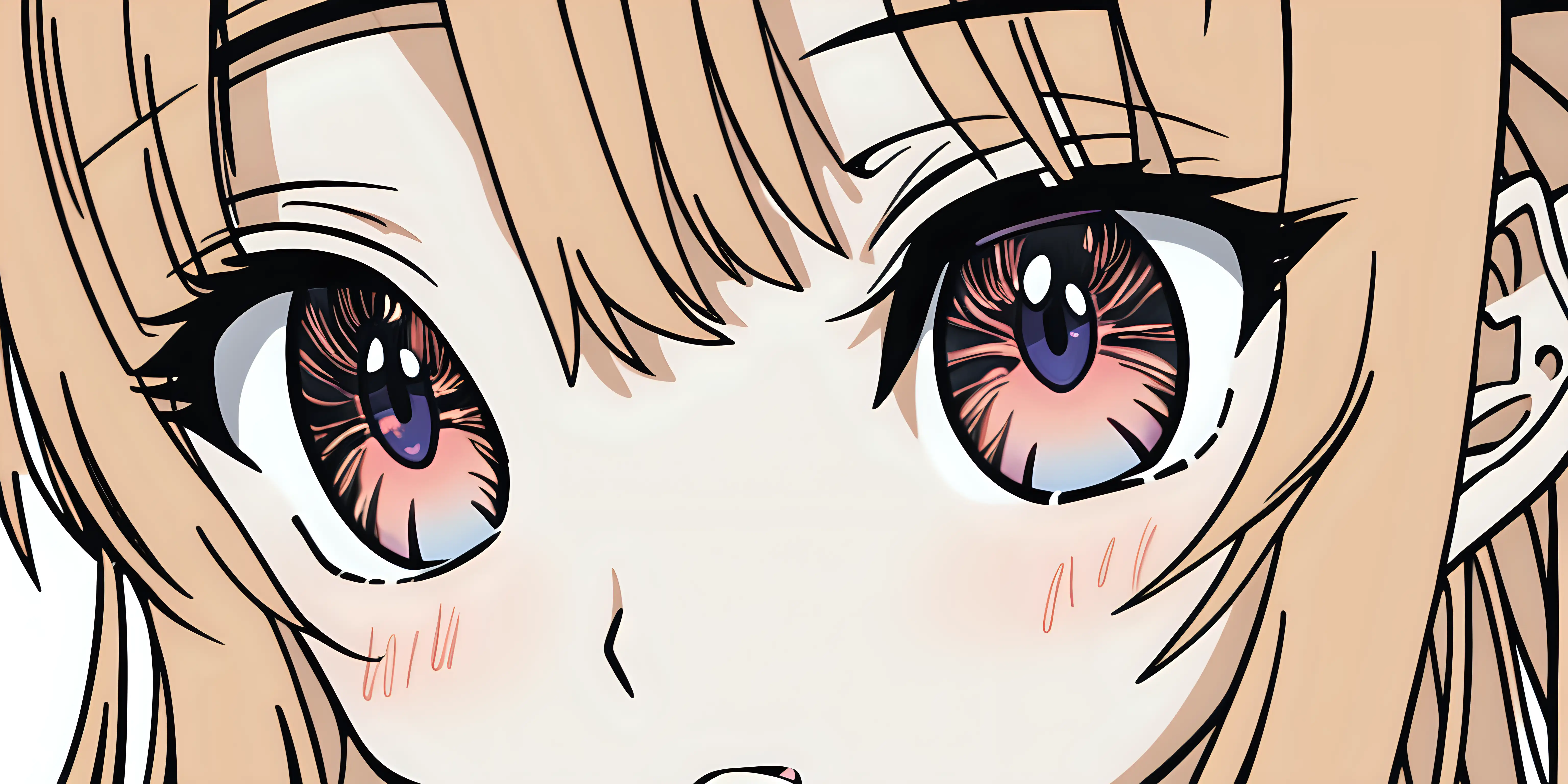 anime girl eyes close up view sticker