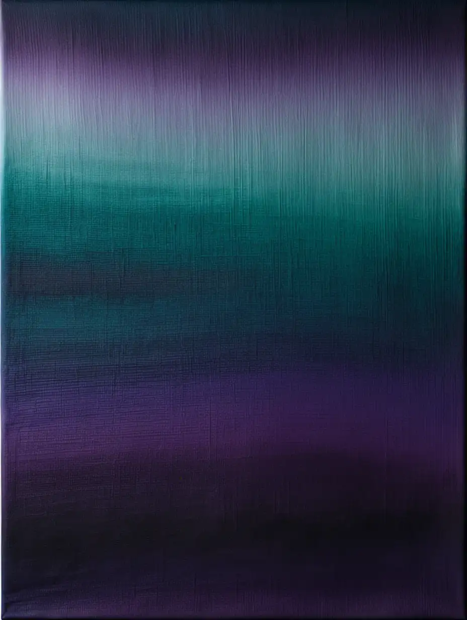 Abstract Art Smooth Canvas in Deep Teal and Amethyst Purple Gradient