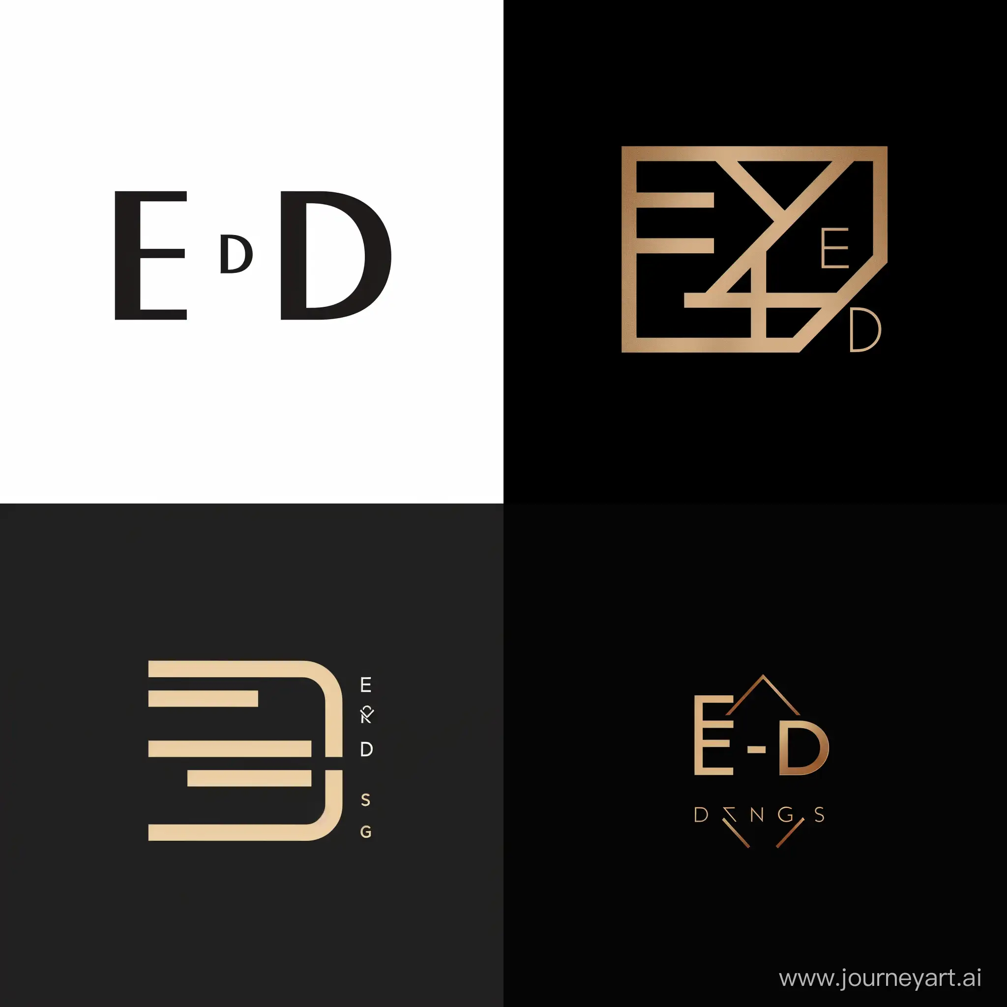 Elegant-E-and-D-Logo-Design-in-Square-Format