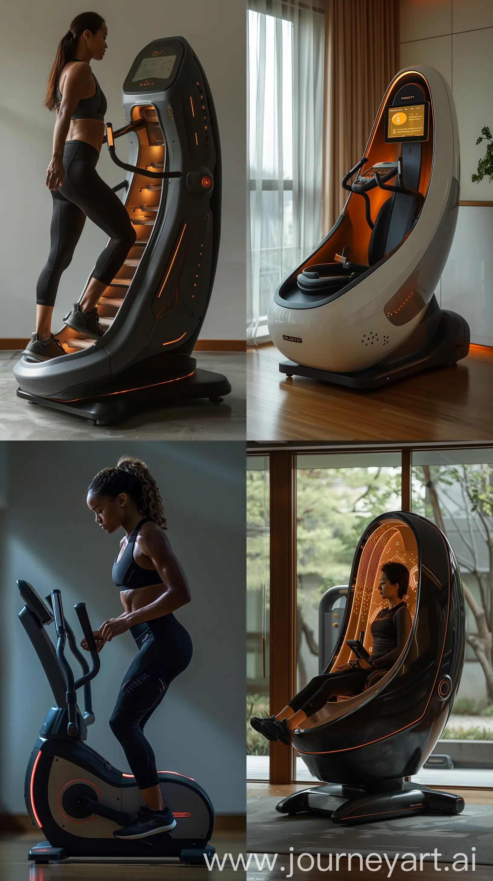 a realistic photo of A sleek and modern design featuring an individual using the equipment, showcasing its ease of use and effectiveness. [a photo for a home fitness equipment product with advanced feature] .  use this image as an example [https://image.pollinations.ai/prompt/A%20sleek%20and%20modern%20design%20featuring%20an%20individual%20using%20the%20equipment,%20showcasing%20its%20ease%20of%20use%20and%20effectiveness%20a%20photo%20for%20a%20home%20fitness%20equ?nofeed=true&nologo=true] --ar 9:16 --stylize 750 --v 6