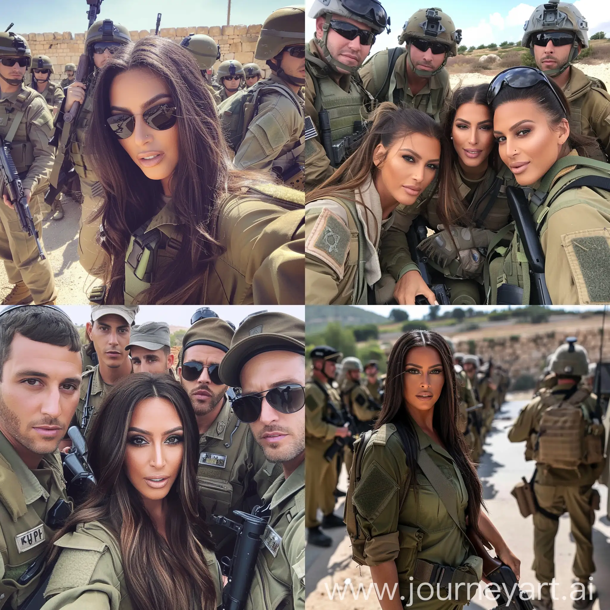 Kim-Kardashian-Visits-Israeli-Army-Base