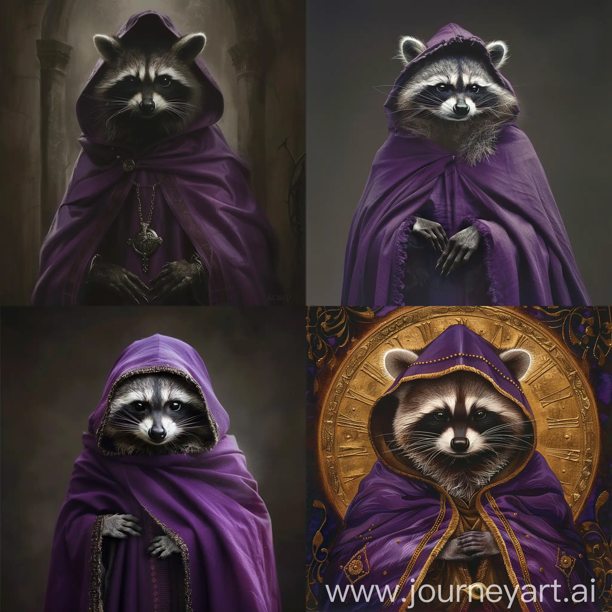 Divine-Raccoon-Messiah-in-Purple-Cloak-with-Hood