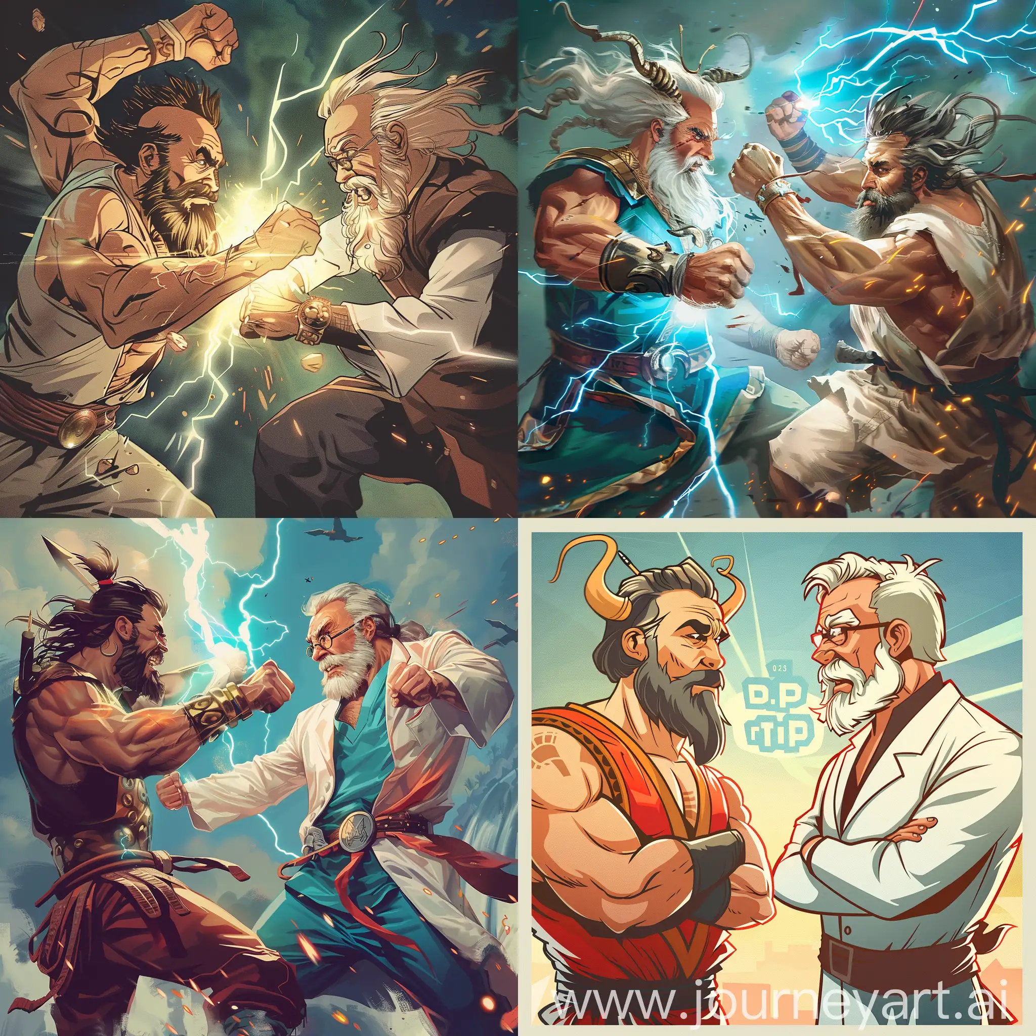 Epic-Showdown-Dr-Zeus-Faces-off-Against-Dr-Phil-in-Mortal-Combat-Style