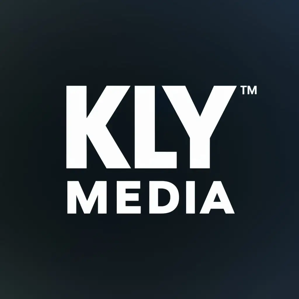 logo, Performance marketing agency with a ™ symbol, with the text "KLY Media", typography, be used in Technology industry
