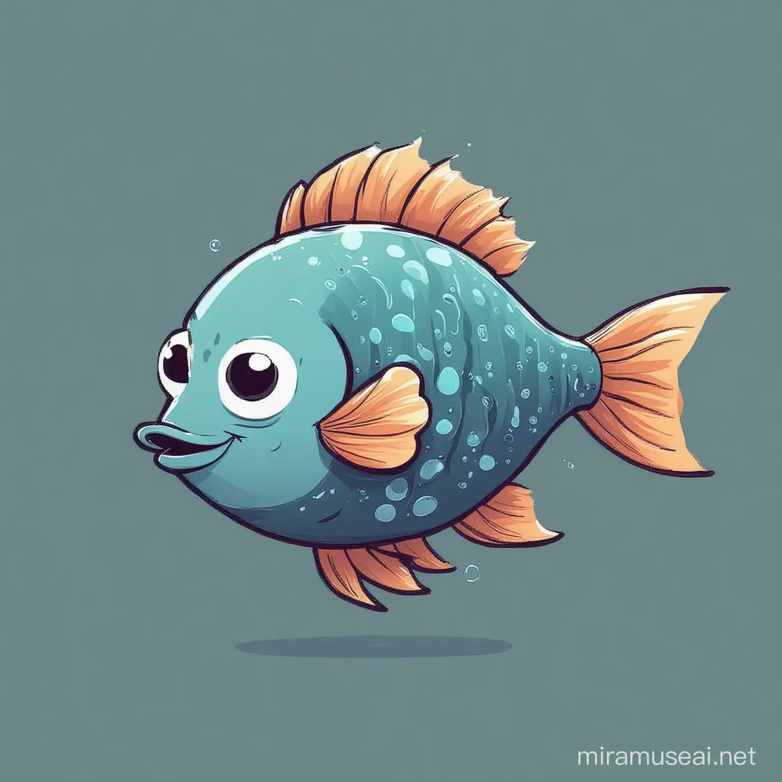 simple cartoon fish