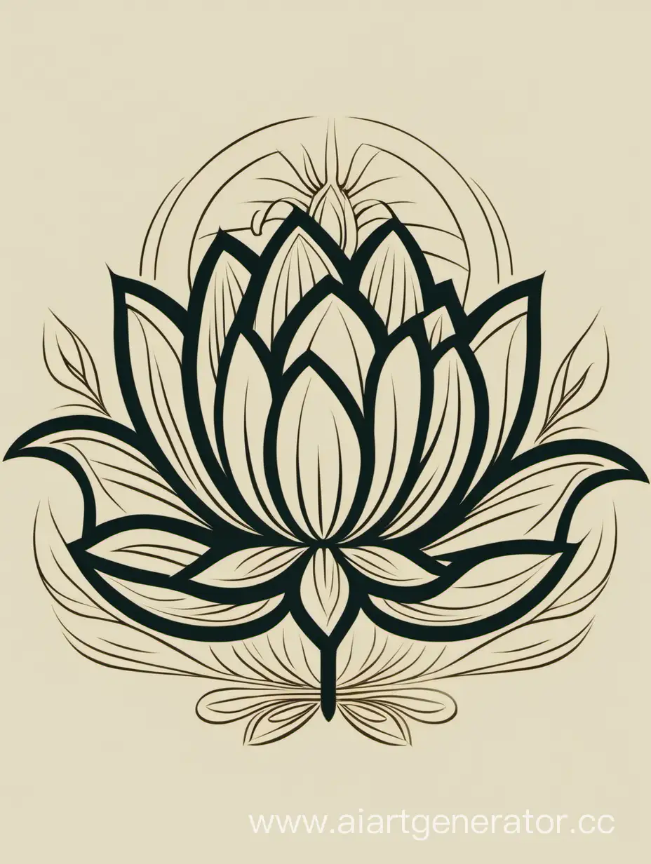 Aristi-Flower-Kiosk-Logo-GreekStyle-Lotus-Blossom