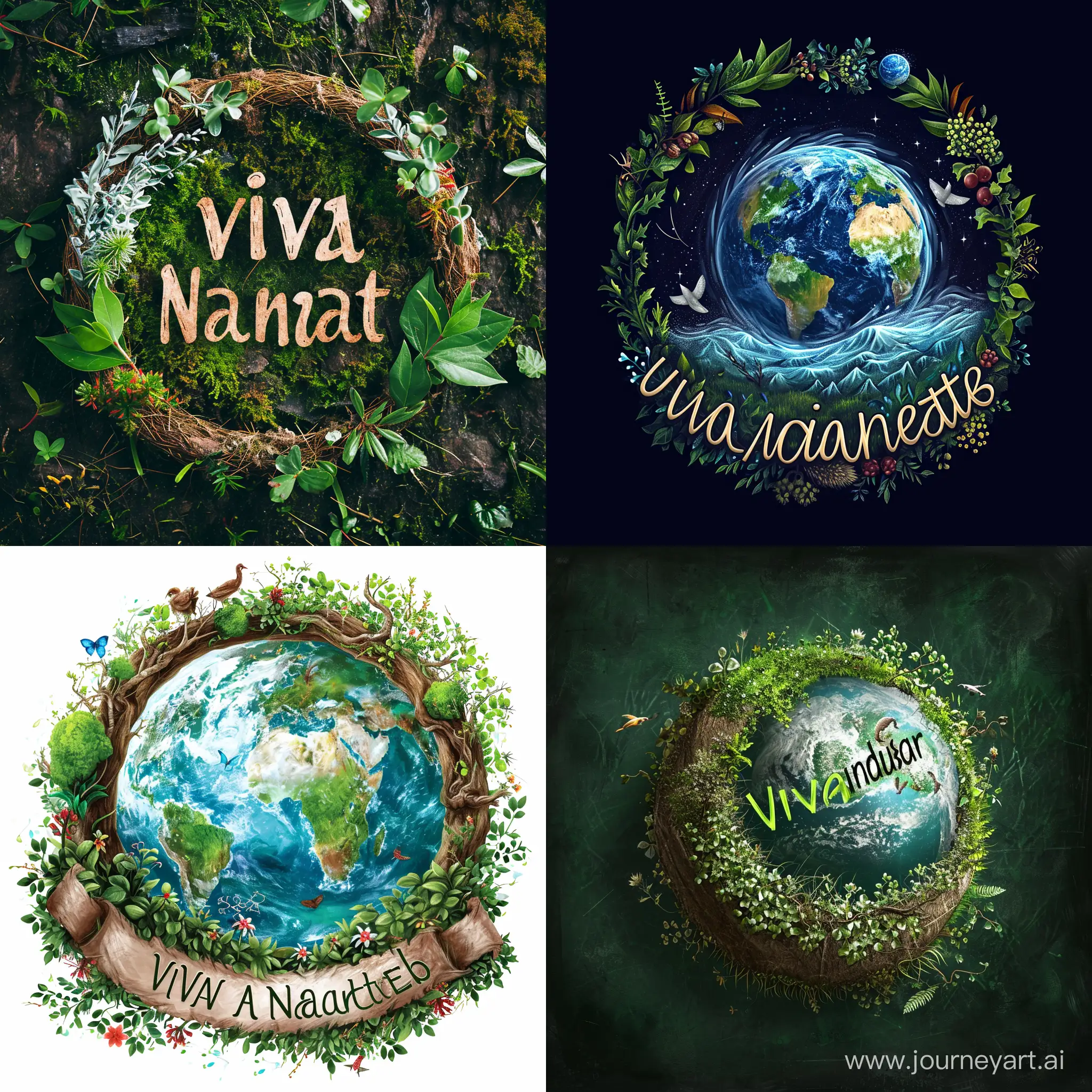 Make me a YouTube channel profile pic channel is called viva nature use NO TEXT use earth nature 