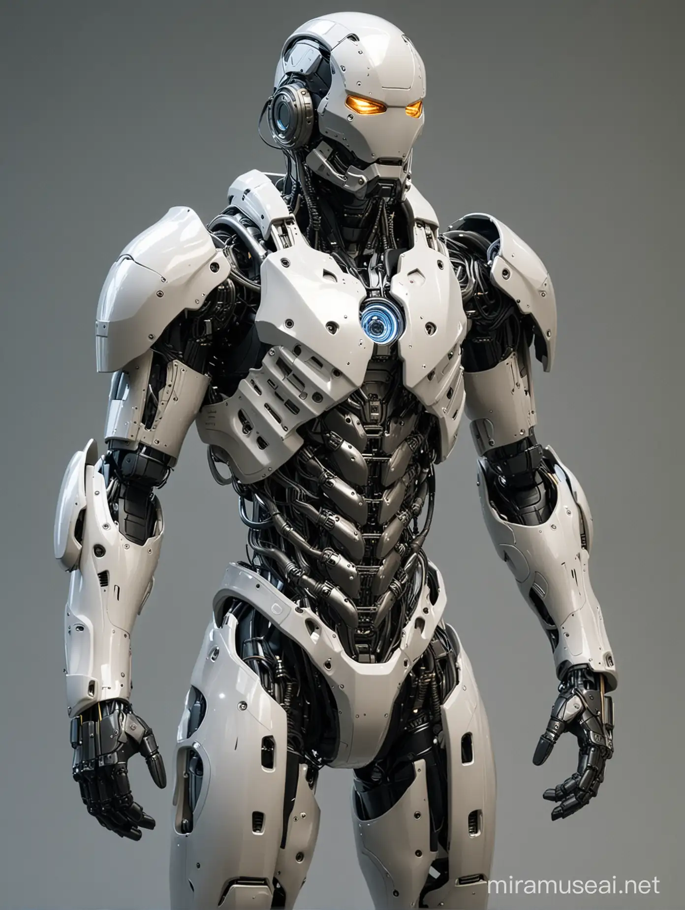 Futuristic ExoSuit Armor Concept for Enhanced Human Capabilities