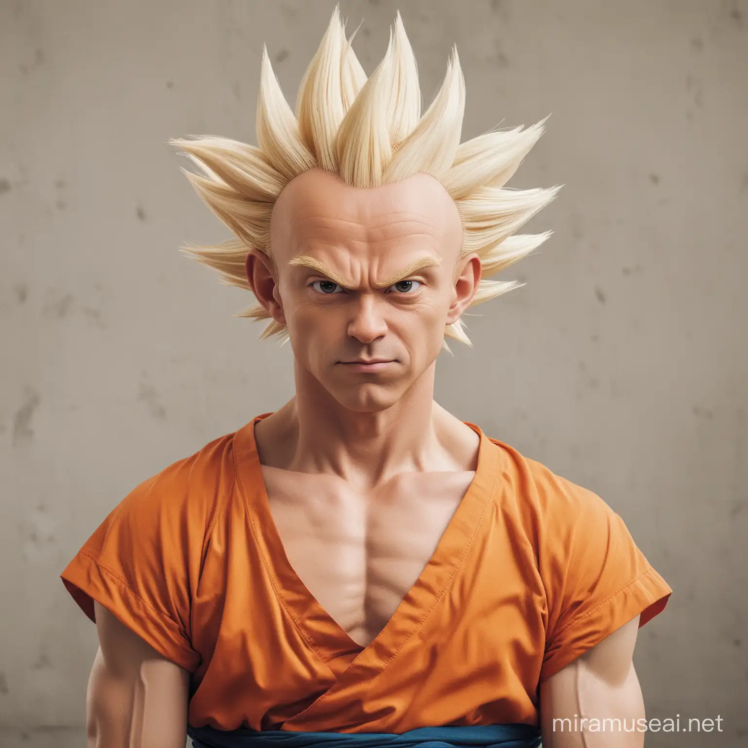 Powerful Warrior Goku with Iconic Battle Scars | MUSE AI