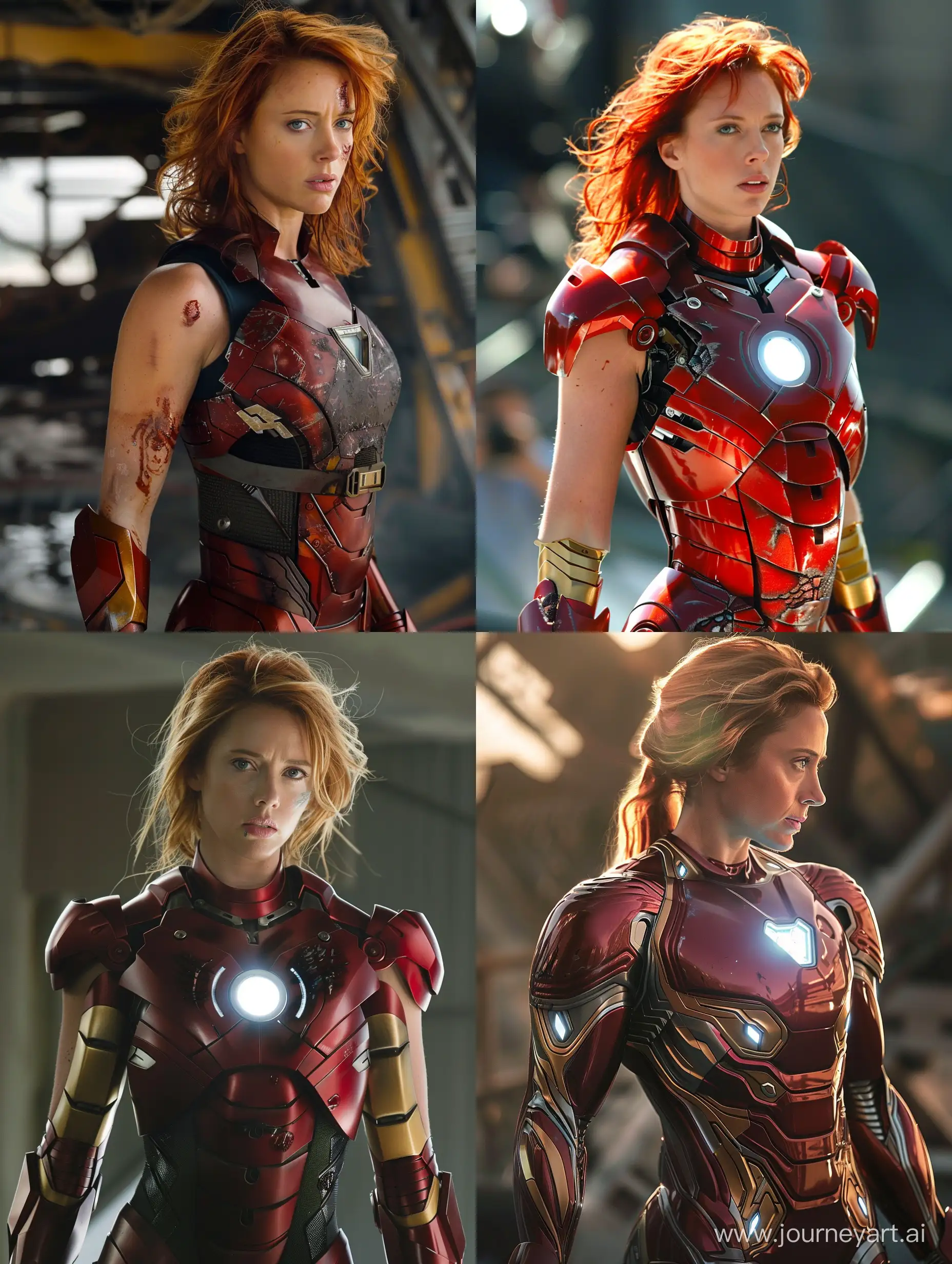 Scarlett Johansson turns into Iron Man