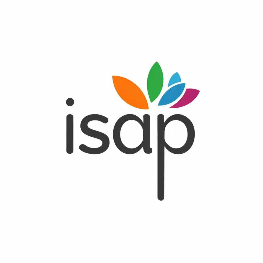 a logo design,with the text "ISAP", main symbol:simple, unique, less colorful and word only logo,Minimalistic,be used in Nonprofit industry,clear background
