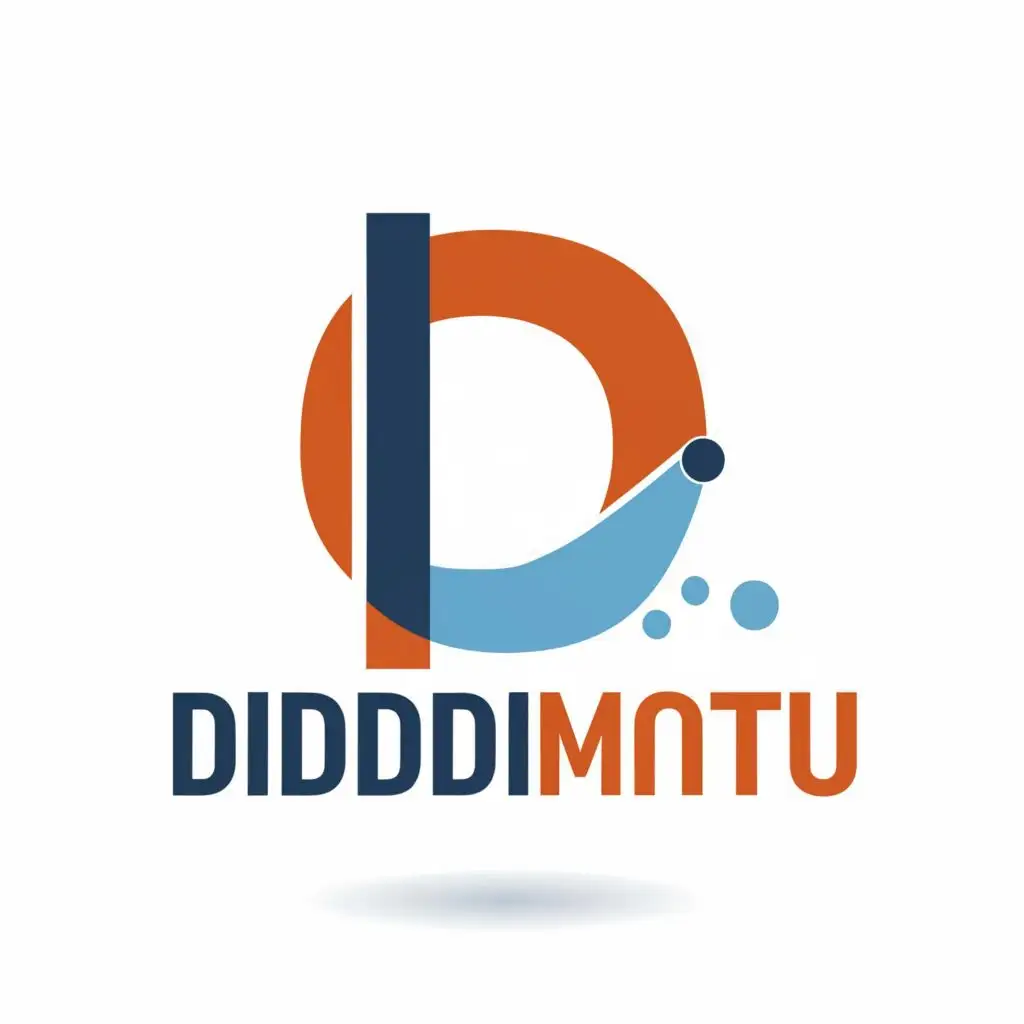 logo, D , with the text "Diddiimtu", typography, be used in Internet industry