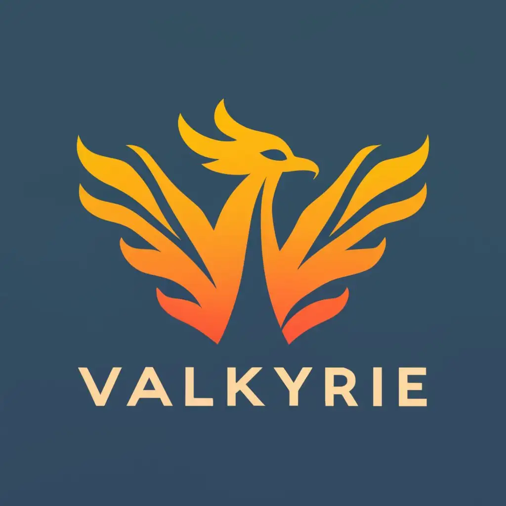 logo, Phoenix, with the text "Valkyrie Films", typography