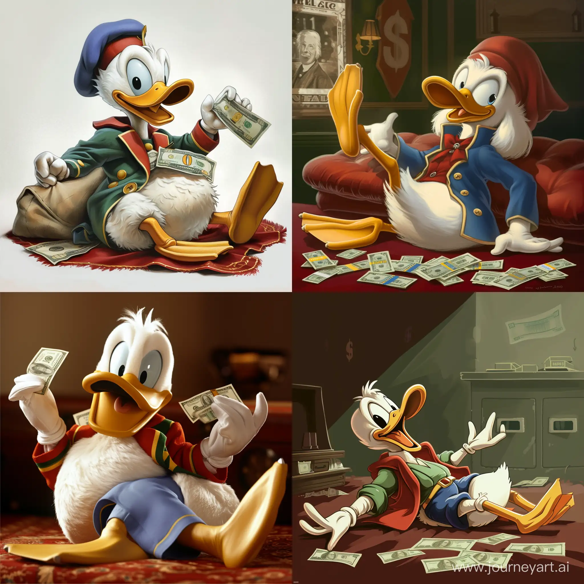 Scrooge-McDuck-Relaxing-in-Wealth