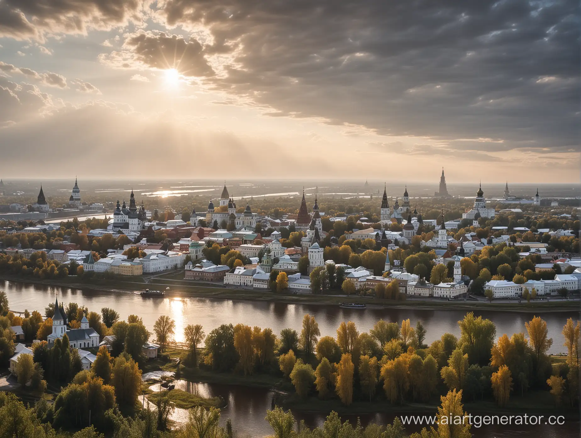 Yaroslavl-Kremlin-and-15th-Century-Slavic-Town-by-Volga-River