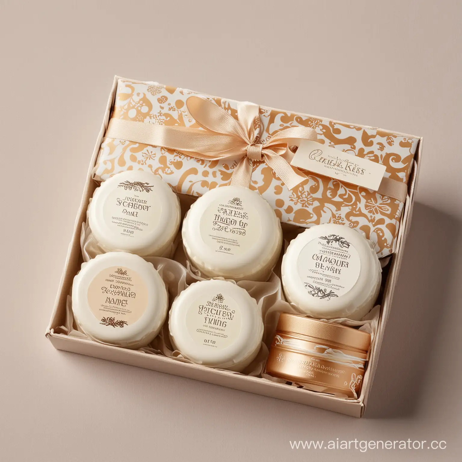 Luxurious-Gift-Set-of-Unnamed-Creams-in-Elegant-Packaging