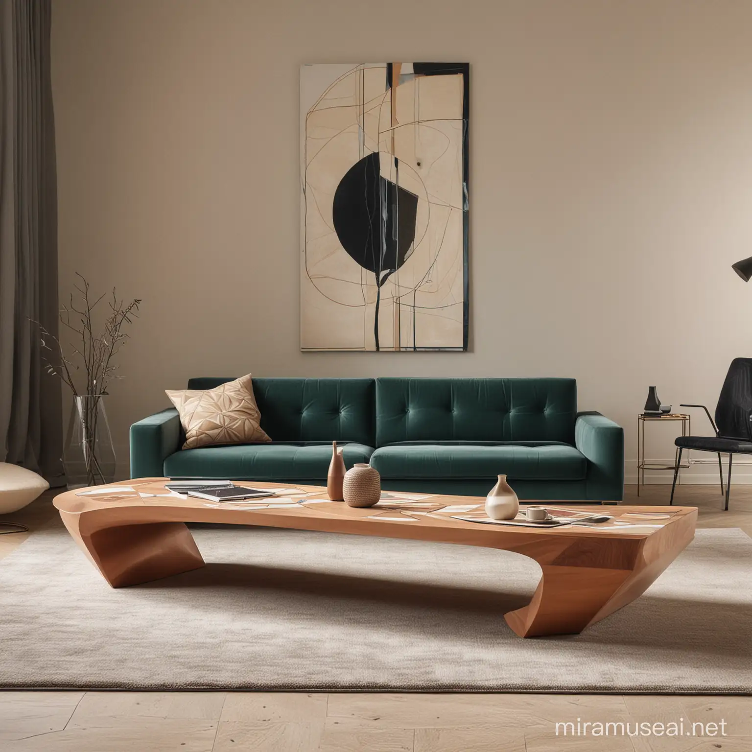 Geometric Interior Design Manifesto of Parisian Style Furniture Collection