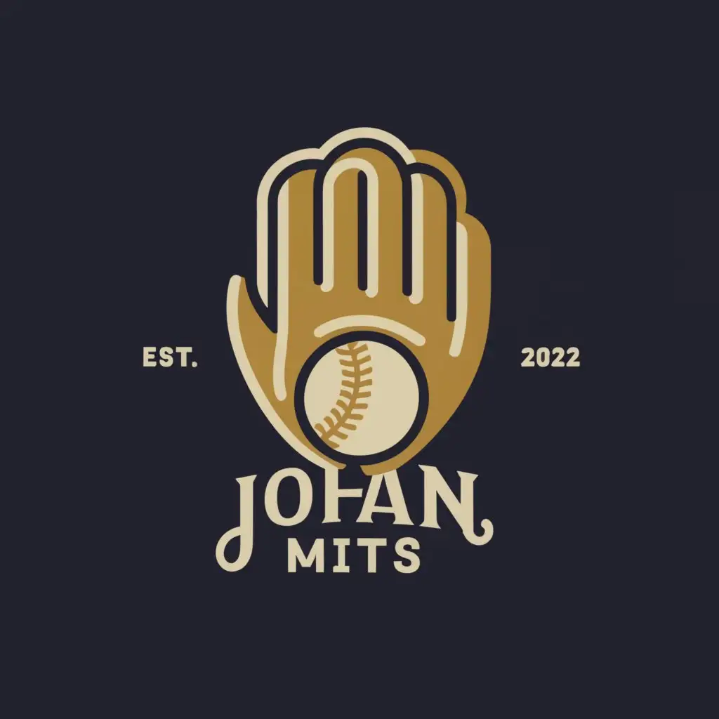 a logo design,with the text 'Johan Mitts', main symbol:Baseball Glove,Moderate,be used in Sports Fitness industry,clear background