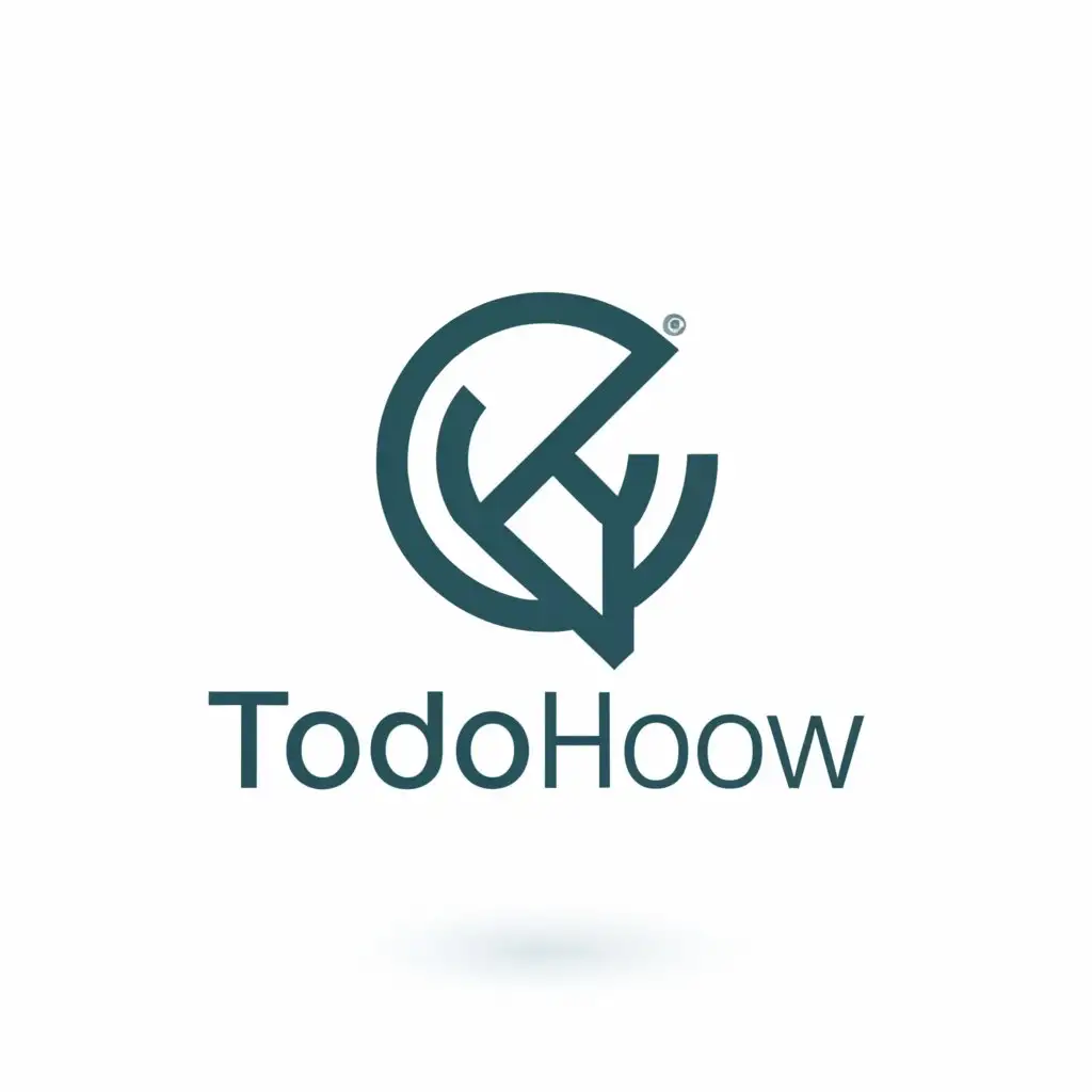 LOGO-Design-for-TodoHow-Bloggers-Compass-with-Modern-Aesthetic-and-Clear-Visuals