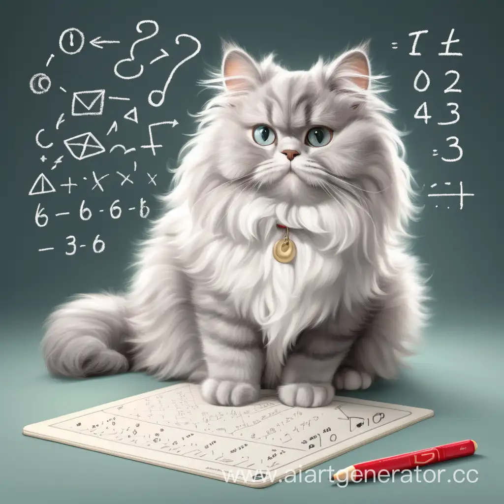 Calculating-Fluffy-Grayish-White-Cat-Surrounded-by-Formulas