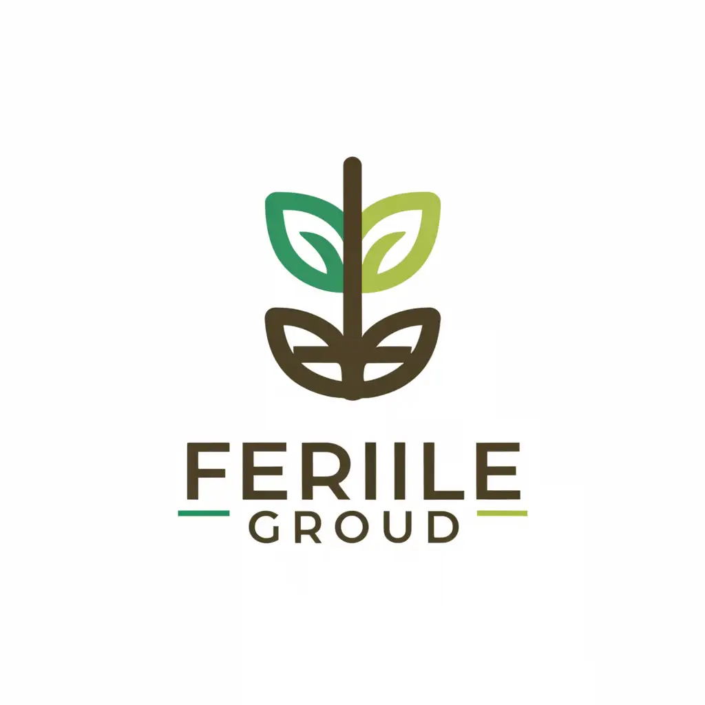 a logo design,with the text "fertile ground", main symbol:fertile ground with seed,Moderate,be used in Technology industry,clear background
