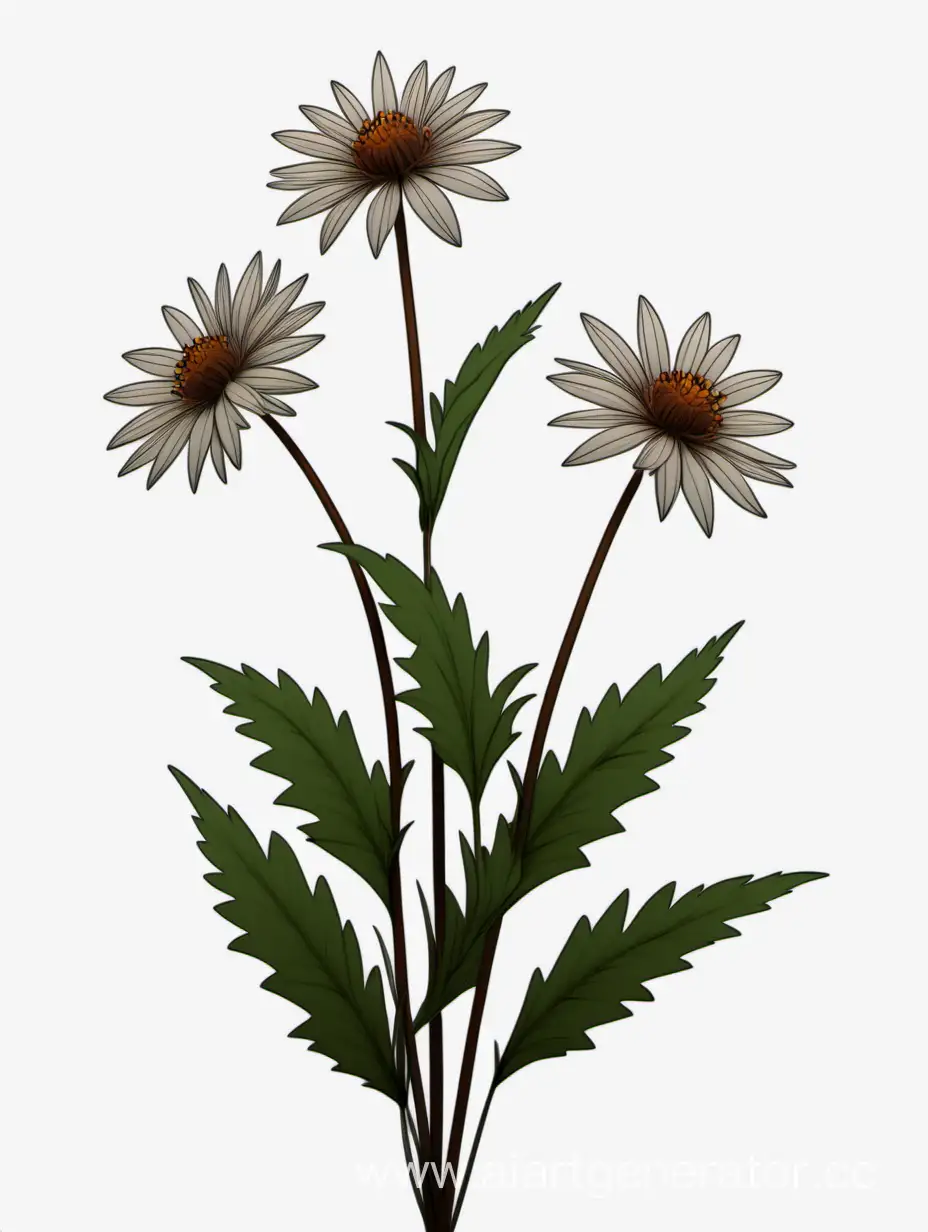 Elegant-Dark-Brown-Wildflower-Cluster-in-4K