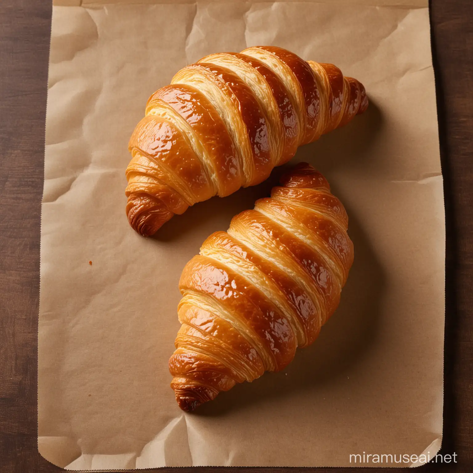 Flaky Croissants Baked to Perfection