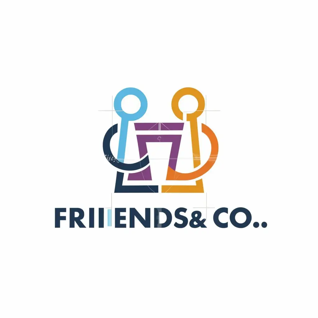 a logo design,with the text "Friends & Co.", main symbol:Text,complex,be used in Retail industry,clear background