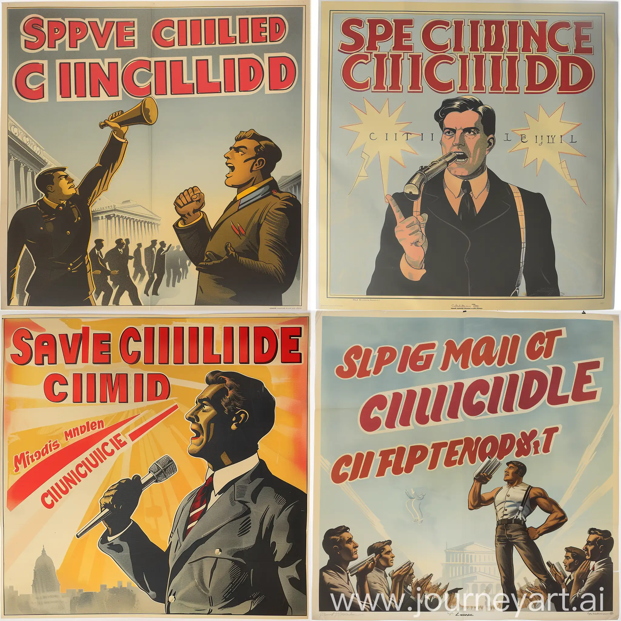 Promote-Civilized-Language-and-Habits-Inspiring-Propaganda-Poster