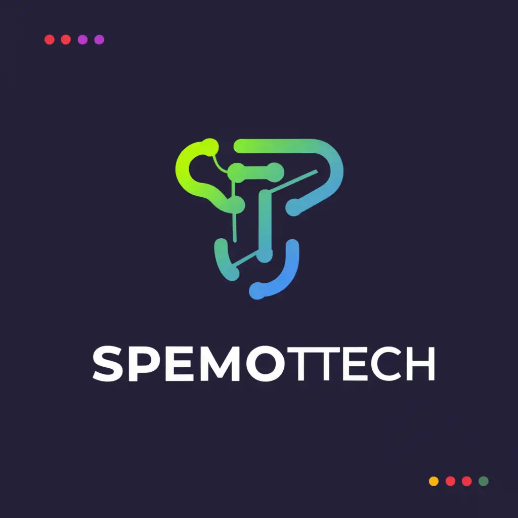 a logo design,with the text "SPEMOTECH", main symbol:modern technology,Moderate,be used in Technology industry,clear background