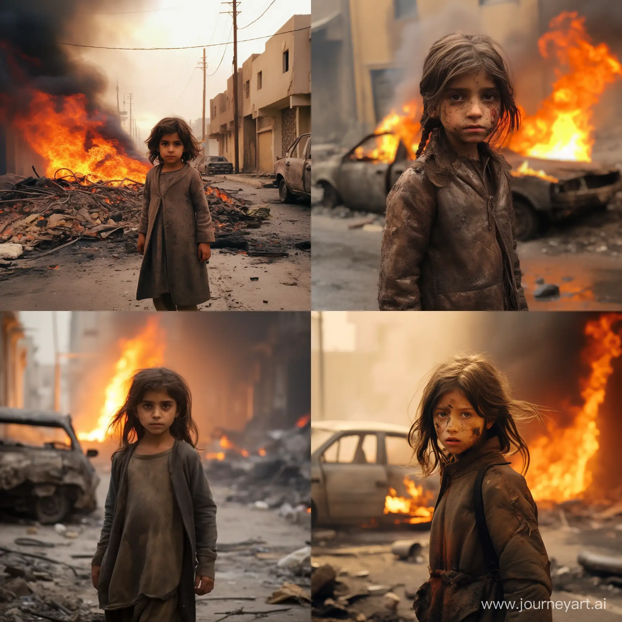 Distressed-Child-Amidst-Street-Chaos-in-Kerman-Iran