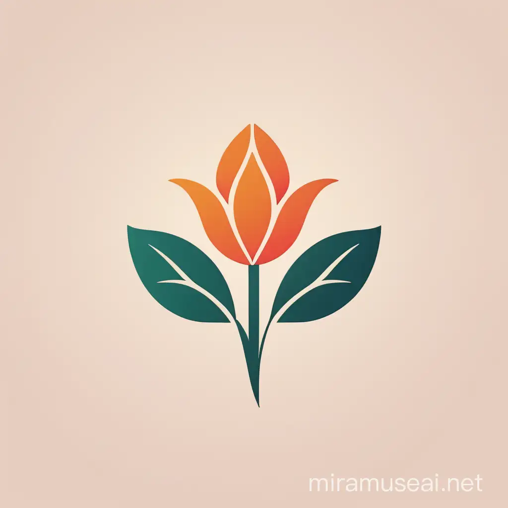 Minimalist Flower Logo Design for Elegant Branding