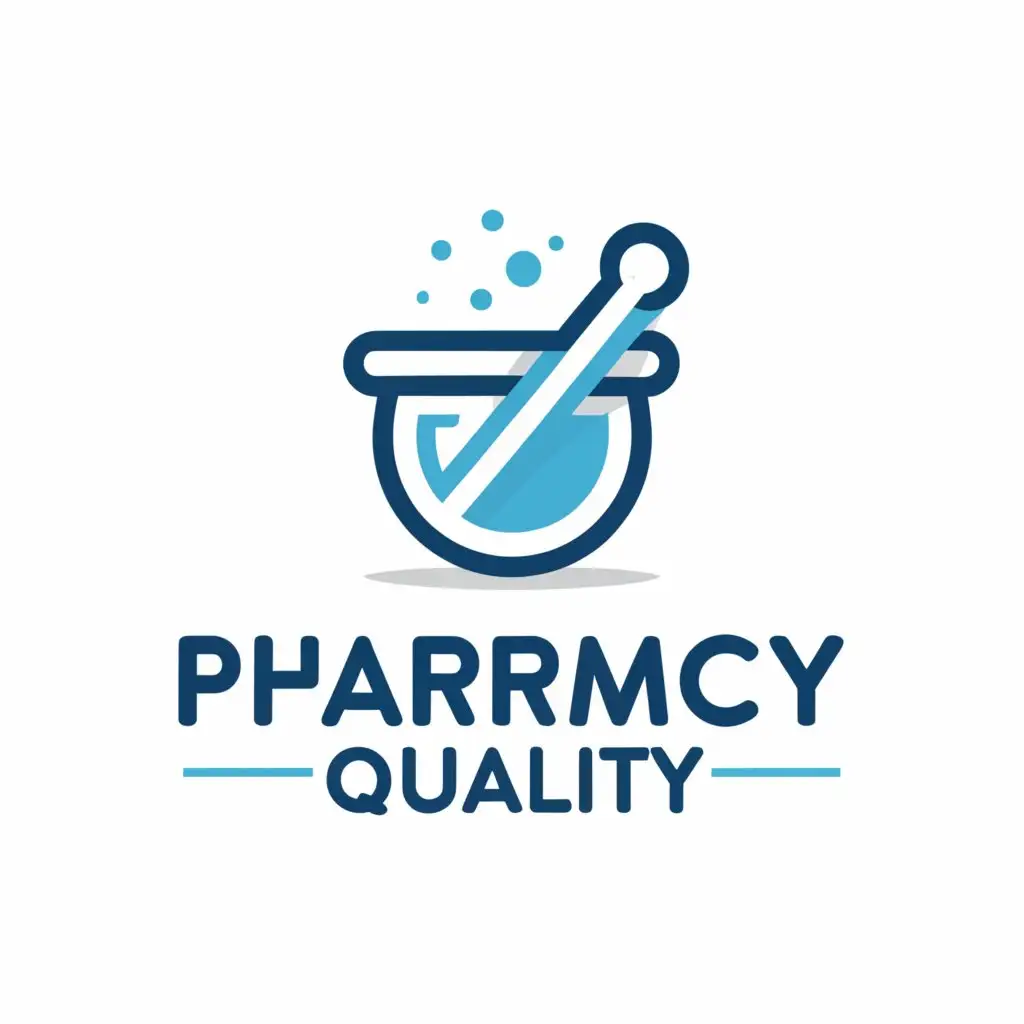 a logo design,with the text "pharmacy quality", main symbol:pharmacy,Moderate,clear background