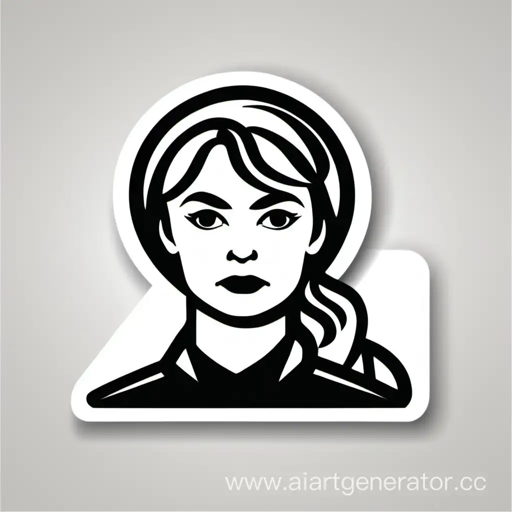 USSR-Female-Director-Icon-on-White-Background