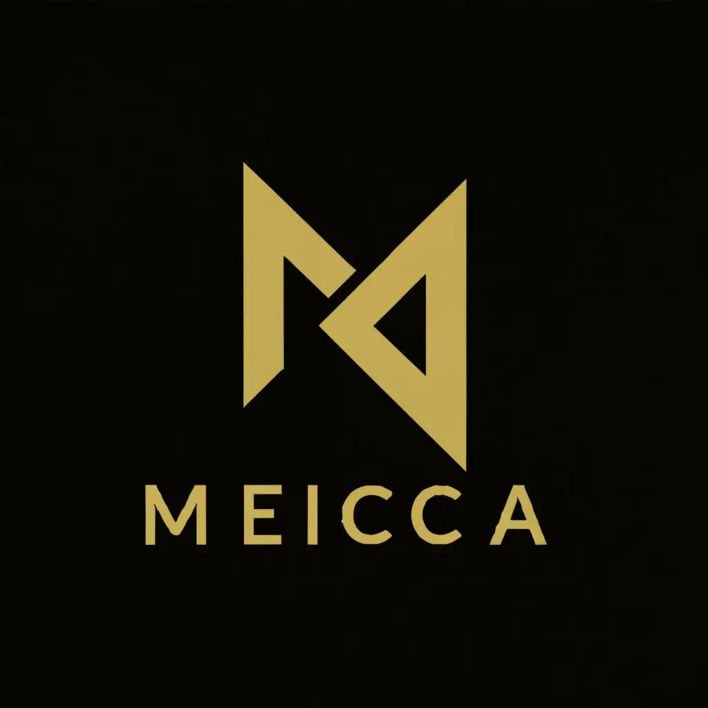 a logo design,with the text "MEICCA", main symbol:M,Minimalistic,clear background