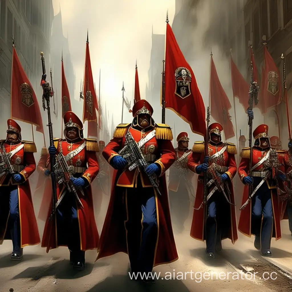 Imperial-Guard-Parade-in-Warhammer-Universe-Majestic-Display-of-Military-Strength