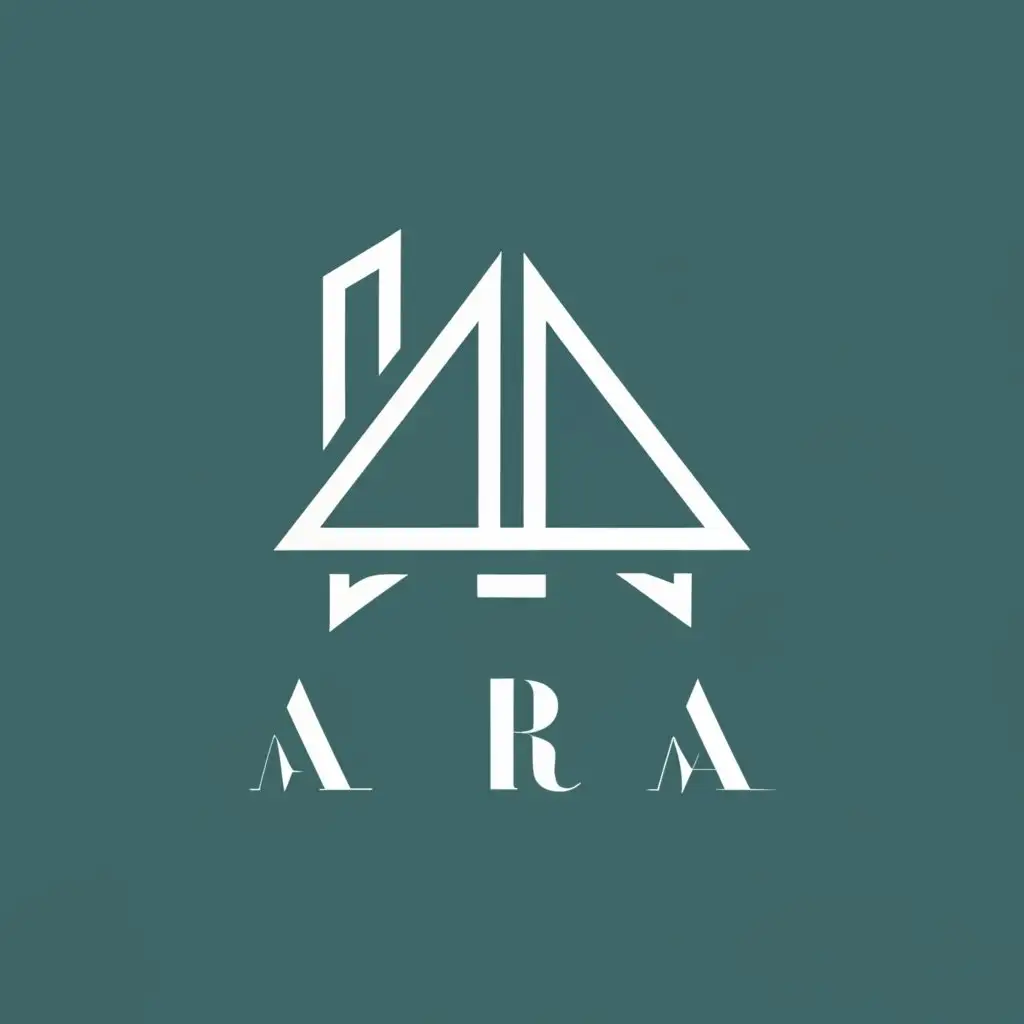logo, ARA premium luxury design, with the text "ARA", typography, be used in Real Estate industry