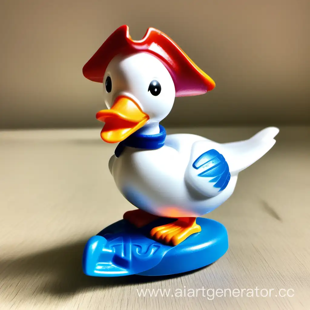 Cute plastic Kinder Surprise Pirate Goose toy.